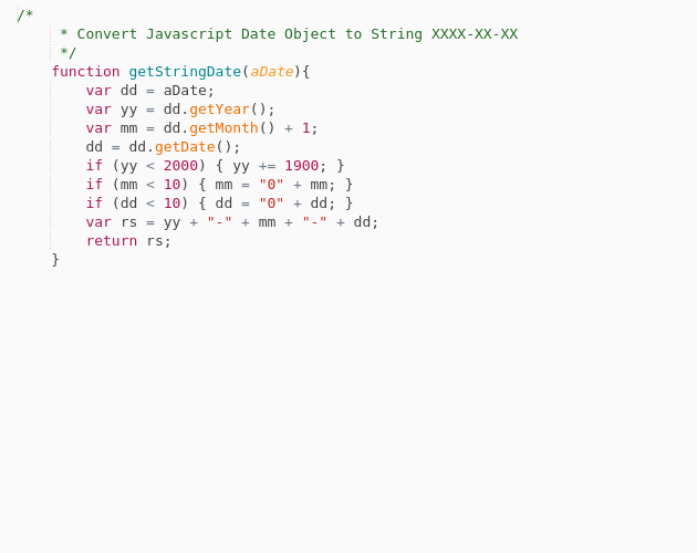 format date string javascript