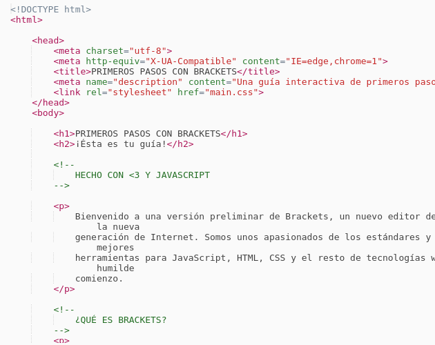 html and brackets Codepad