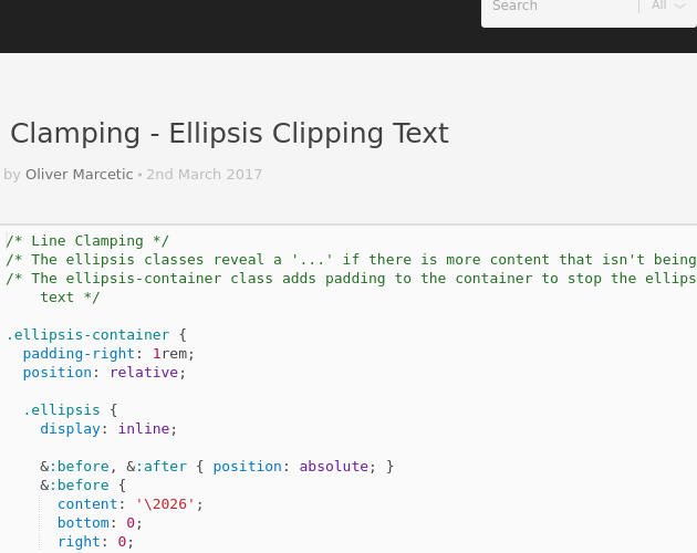 display flex text overflow ellipsis