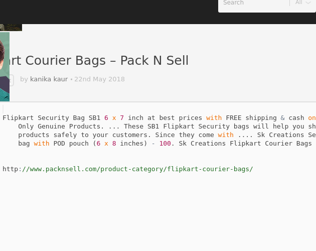 flipkart security bags with pod