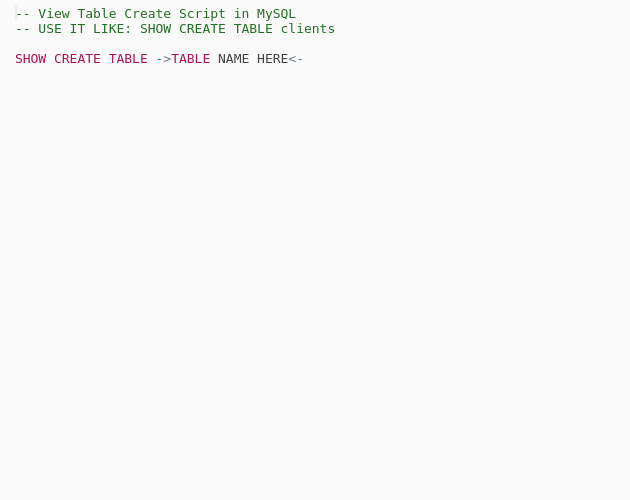 view-create-table-script-in-mysql-codepad