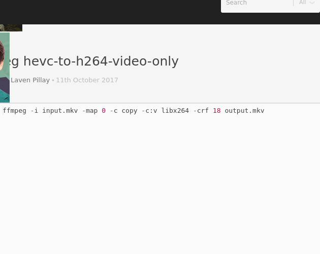 ffmpeg convert h265 to h264