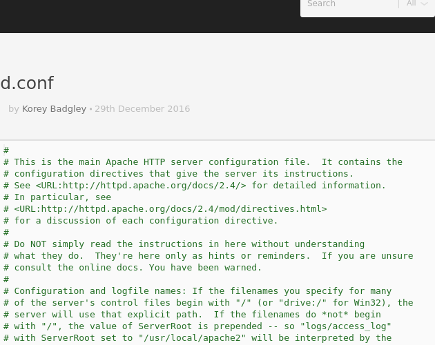 Httpd conf Codepad