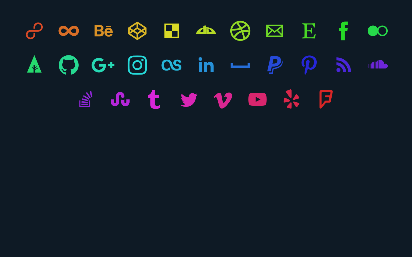 SVG Social Media Icons - Codepad