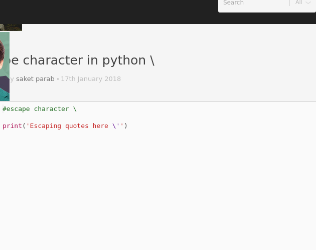 escape-character-in-python-codepad