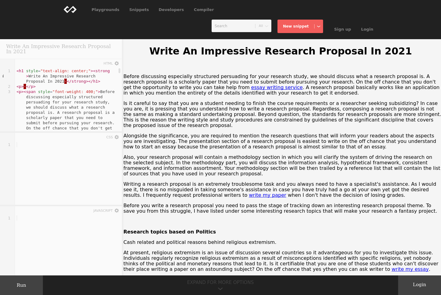 research proposal 2021