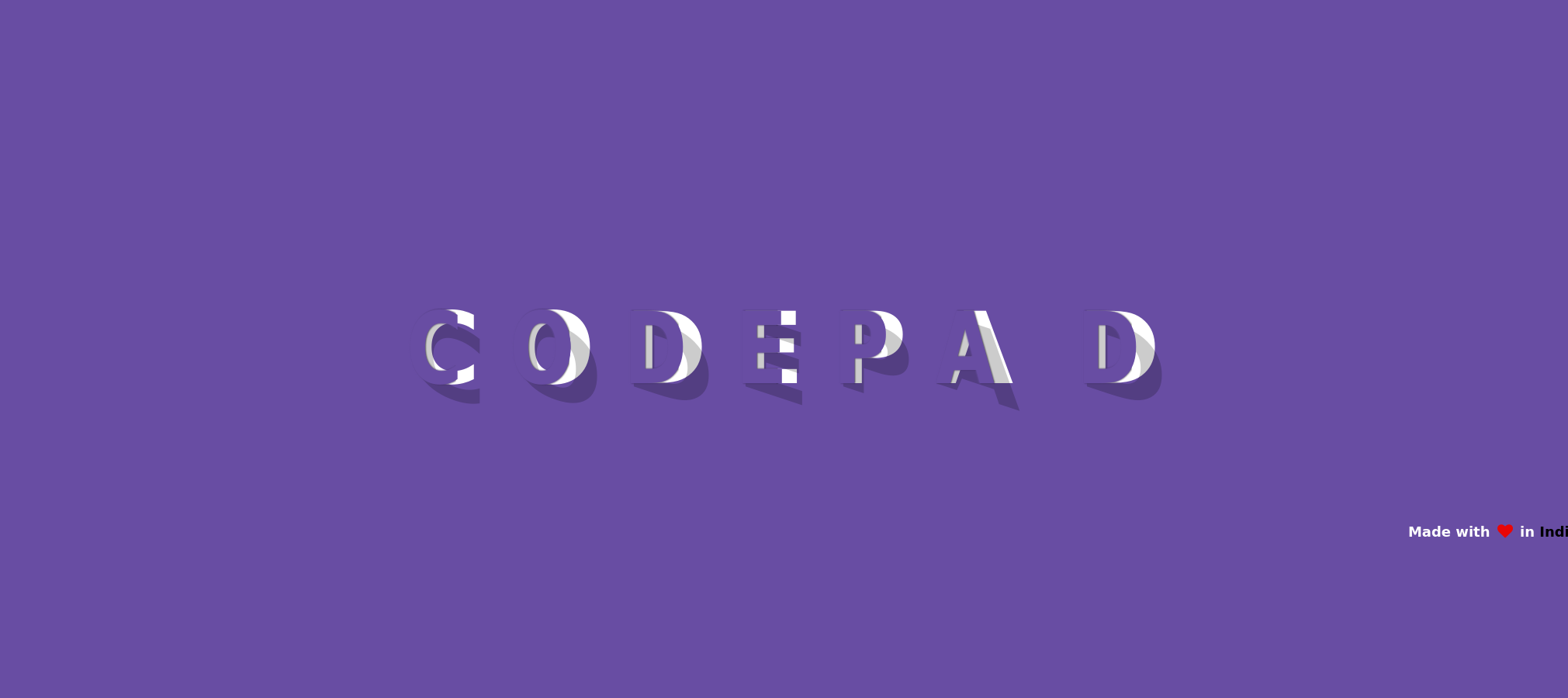 Simple CSS Text Pen - Codepad