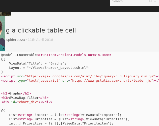 Making A Clickable Table Cell Codepad