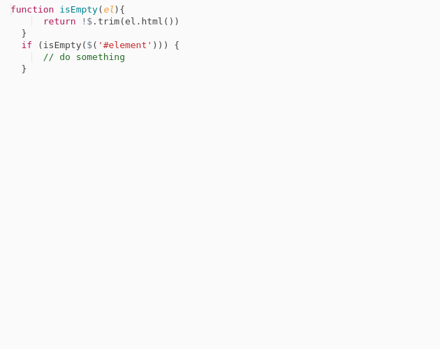 Check If An HTML Element Is Empty Using JQuery Codepad