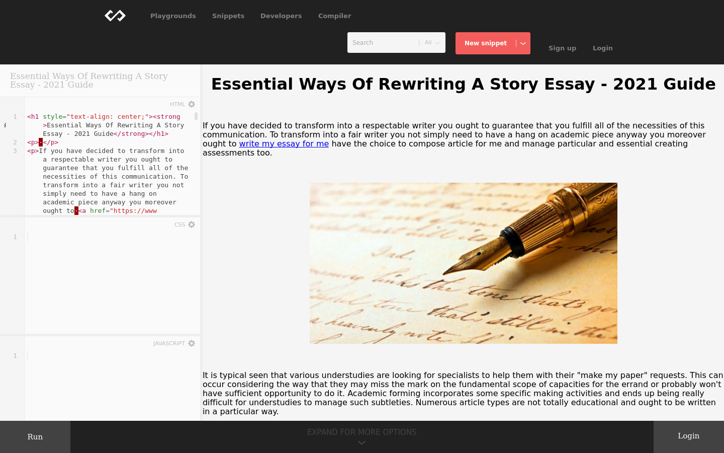 rewriting essay website