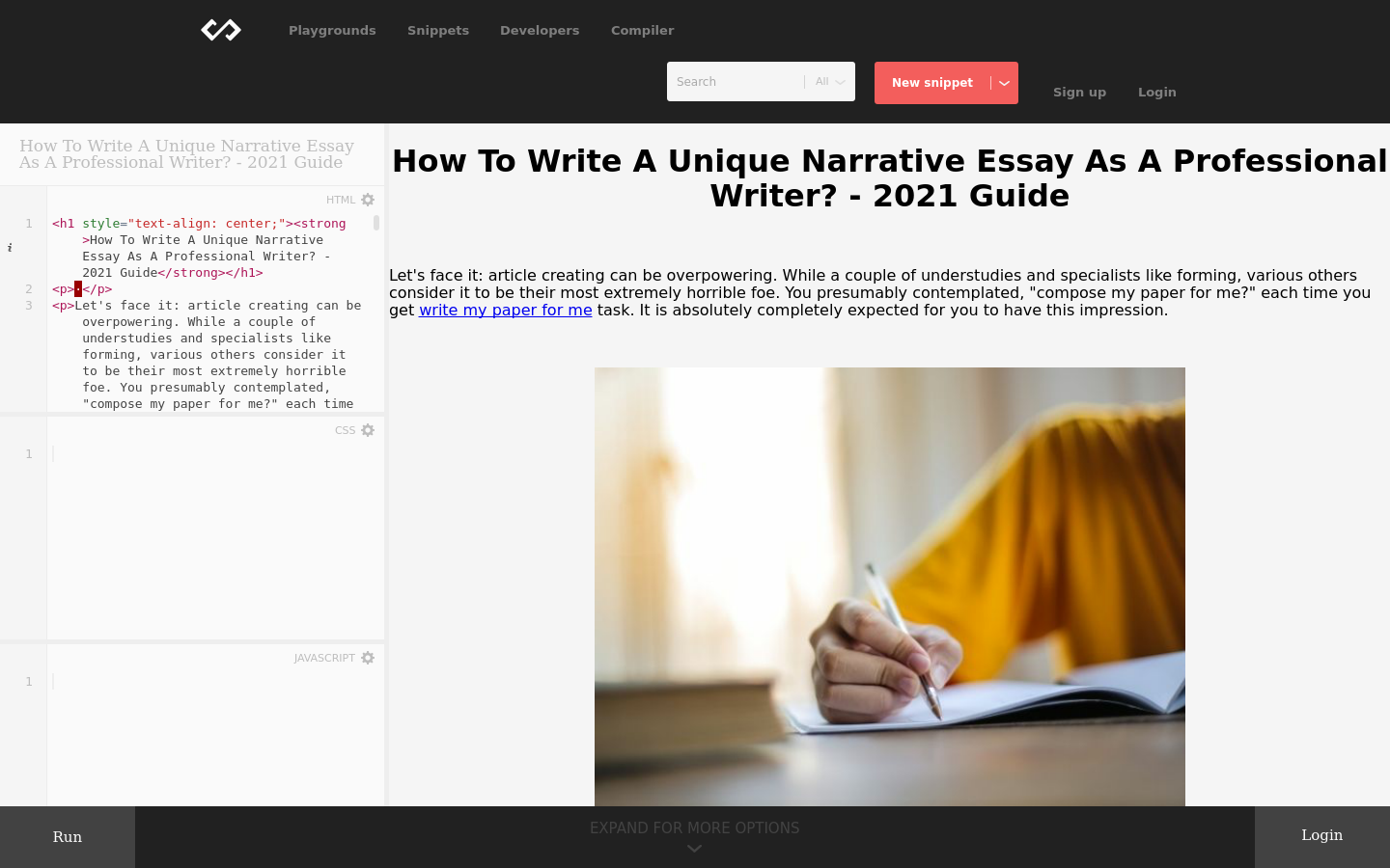 write unique essay