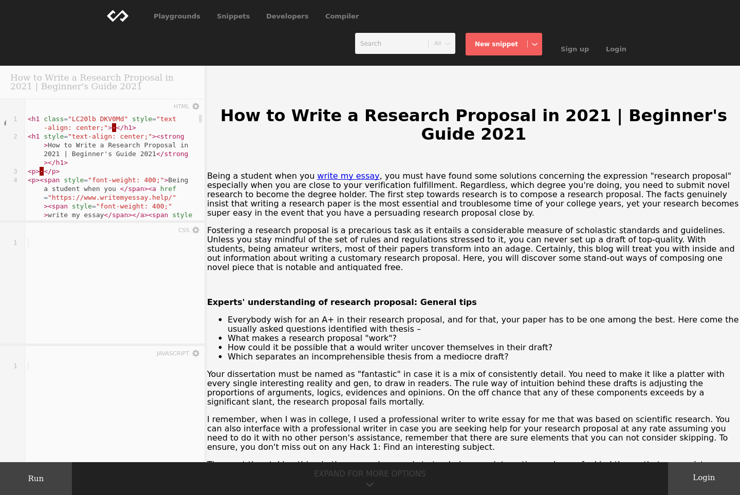 research proposal call 2021